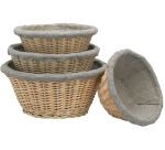 banneton à fermentation en osier rond entoilé 21 cm 0.5 Kg
