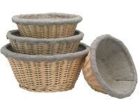 banneton à fermentation en osier rond entoilé 24 cm 1 Kg