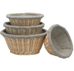 banneton à fermentation en osier rond entoilé 27 cm 1.5 Kg