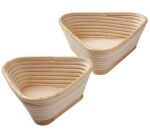 banneton à fermentation en rotin moule bie triangle 23x8.5 cm