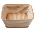banneton à fermentation en rotin moule bie carre 22x22 cm