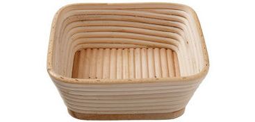 banneton à fermentation en rotin moule bie carre 22x22 cm