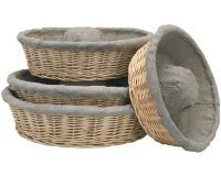 banneton à fermentation en osier couronne entoilé 30 cm 0.75 Kg