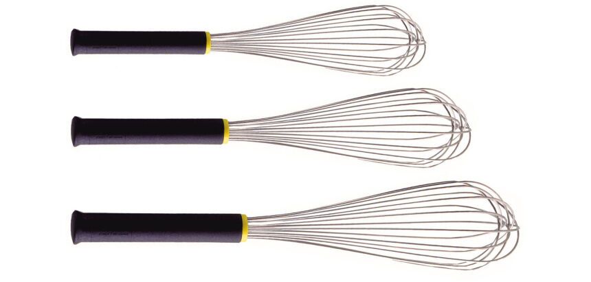 Exoglass lot de 3 fouets inox 30, 35 et 40 cm
