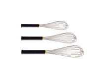 lot de 3 fouets à sauce inox 25/30/35 cm