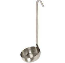 louche inox à fond plat pour pizza 10 cm
