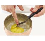 spatule coudée inox manche ergonomique 9 cm