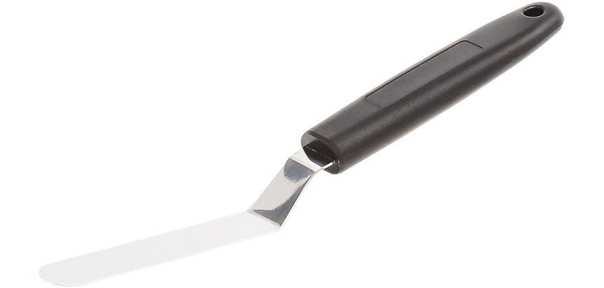spatule coudée inox manche ergonomique 9 cm