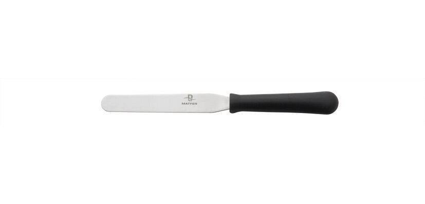 spatule plate inox manche standard 12 cm