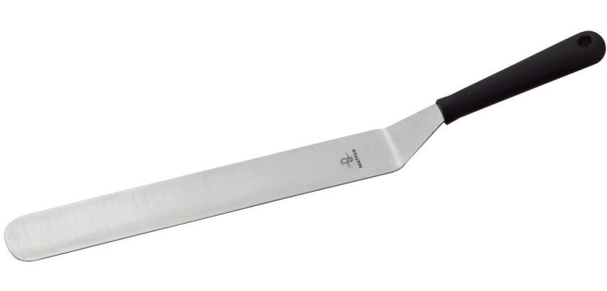 spatule coudée inox manche standard 24 cm
