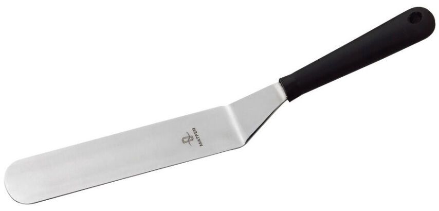 spatule coudée inox manche standard 15 cm