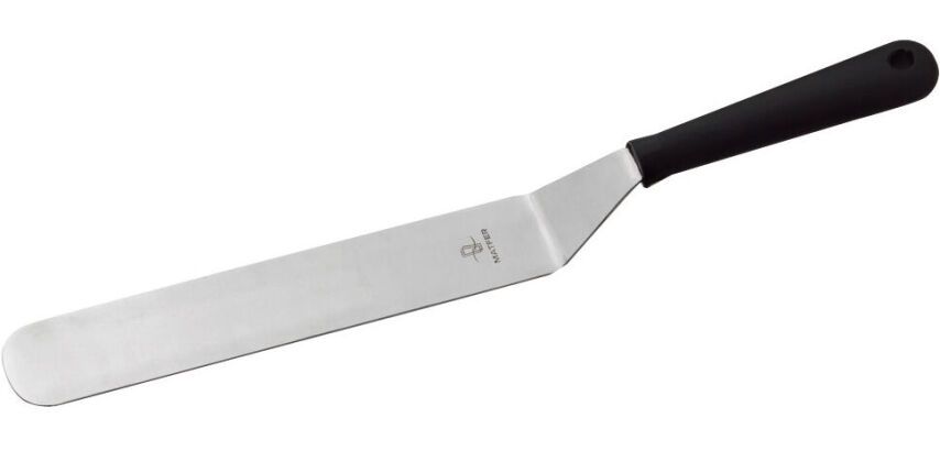 spatule coudée inox manche standard 19 cm