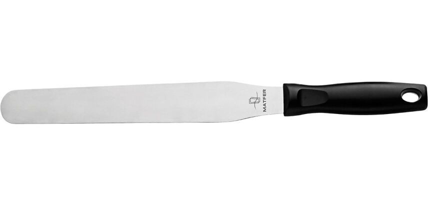 spatule plate inox manche ergonomique 30 cm