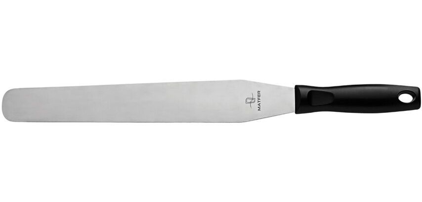 spatule plate inox manche ergonomique 35 cm