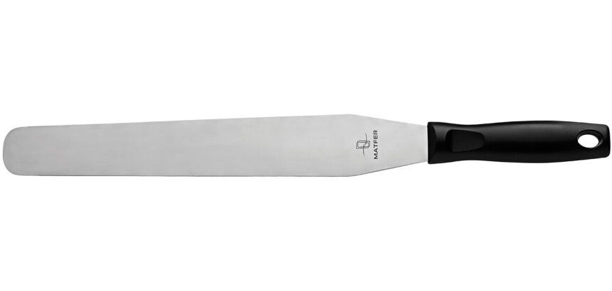 spatule plate inox manche ergonomique 35 cm