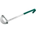 louche inox portion poignée PVC 17,5 cl vert
