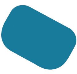corne polypropylène bleue 14.8x9.9 cm