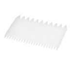 peigne à décor en polyamide 2 côtés 11x7,5 cm