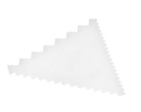 peigne à décor en polyamide 3 côtés 9,3x9,3 cm