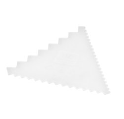 peigne à décor en polyamide 3 côtés 9,3x9,3 cm