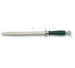 fusil à aiguiser de boucher mèche ovale taillage fin 30 cm
