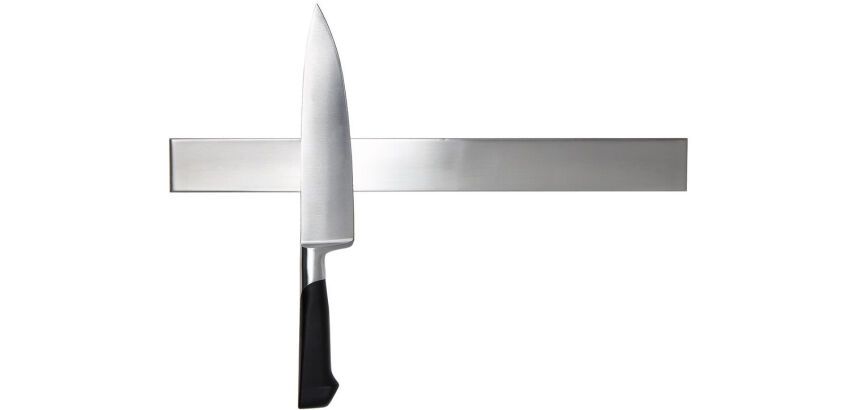 barre à couteaux magnétique inox monobloc 45 x 4.6 cm