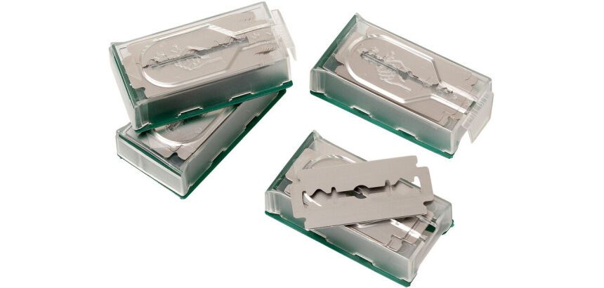 lot de 4x10 lames à scarifier inox 4.3x2 cm