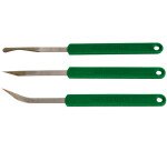 lot de 2 lames boulanger inox vertes droites n°5