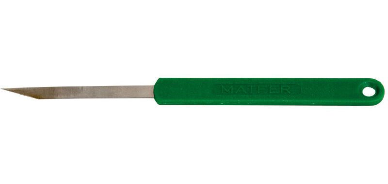 lot de 2 lames boulanger inox vertes droites n°5