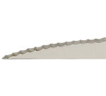lot de 2 lames fournil crantées inox vertes 17.5 cm
