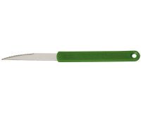 lot de 2 lames fournil crantées inox vertes 17.5 cm