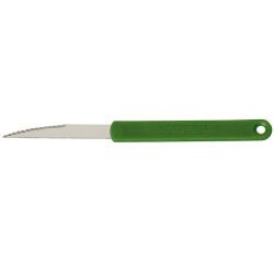 lot de 2 lames fournil crantées inox vertes 17.5 cm
