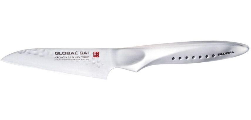 Global série Saï couteau d'office lame droite SAI-S03R 9 cm
