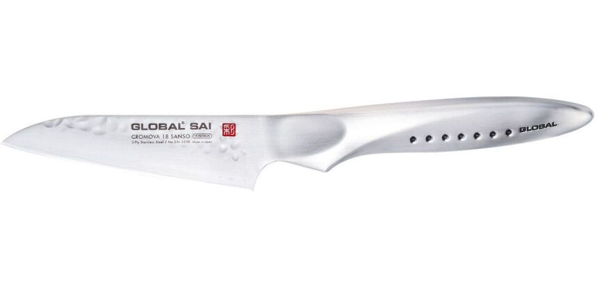 Global série Saï couteau d'office lame droite SAI-S03R 9 cm