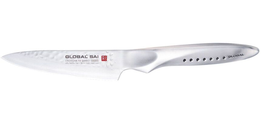 Global série Saï couteau d'office SAI-S02R 10 cm