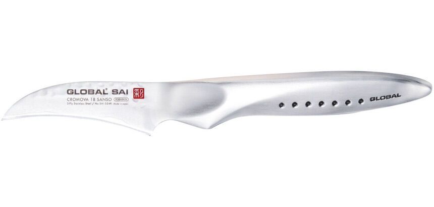 Global série Saï couteau d'office lame courbe SAI-S04R 6.5 cm