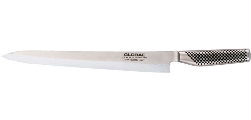 Global série G couteau poisson yanagi sashimi G14 inox 30 cm