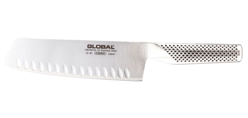 Global série G couperet à légumes G81 alvéolé 18 cm