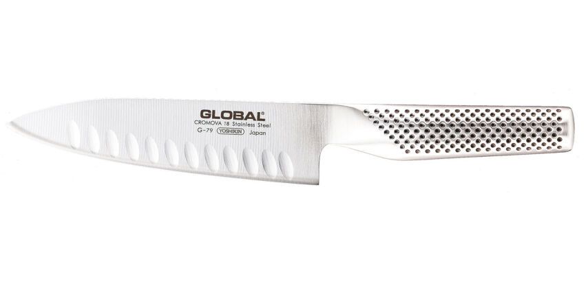Global série G couteau de cuisine alvéolé G77 20 cm