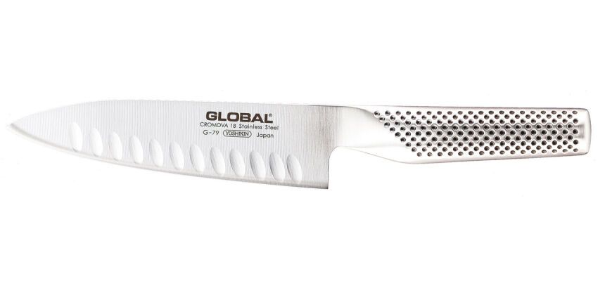 Global série G couteau de cuisine alvéolé G77 20 cm