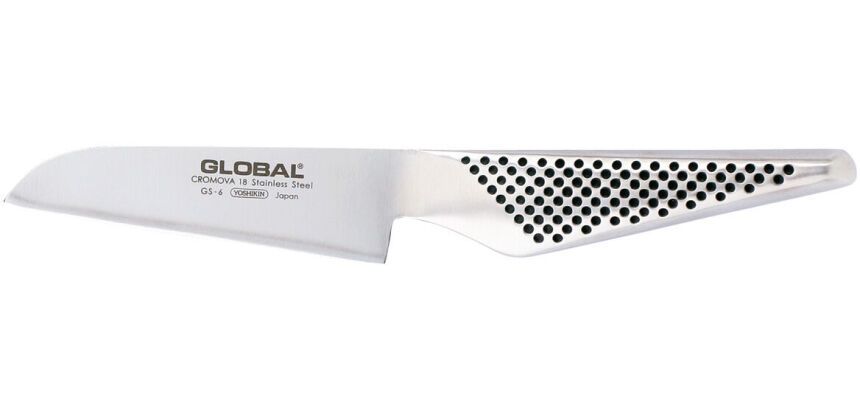 Global série GS couteau éplucheur coupe droite GS6 inox 10 cm