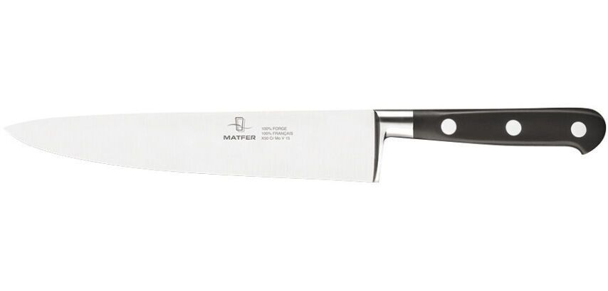 Tradition couteau de cuisine forgé monobloc inox 20 cm