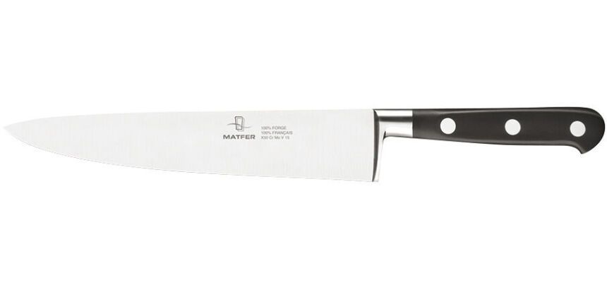 Tradition couteau de cuisine forgé monobloc inox 20 cm