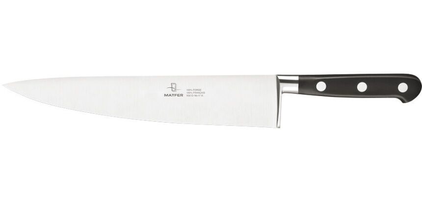 Tradition couteau de cuisine forgé monobloc inox 25 cm