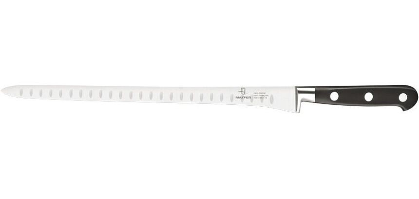 Tradition couteau jambon lame étroite forgé monobloc inox 30 cm