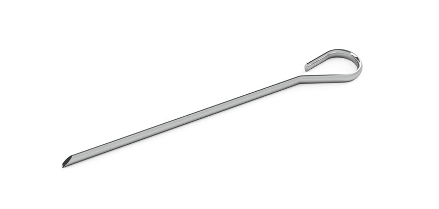 lot de 12 brochettes inox 12 cm