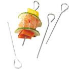 lot de 12 brochettes inox 12 cm