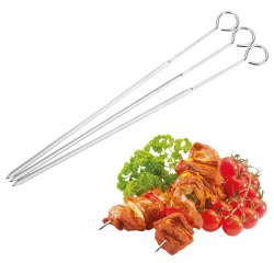 lot de 3 brochettes inox extra-fortes 21 cm