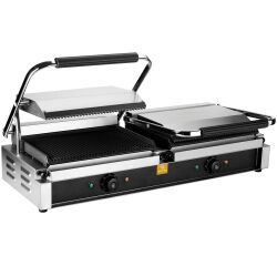 Matfer grill fonte rainurée double 4,4 KW