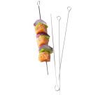 lot de 12 brochettes inox 35 cm